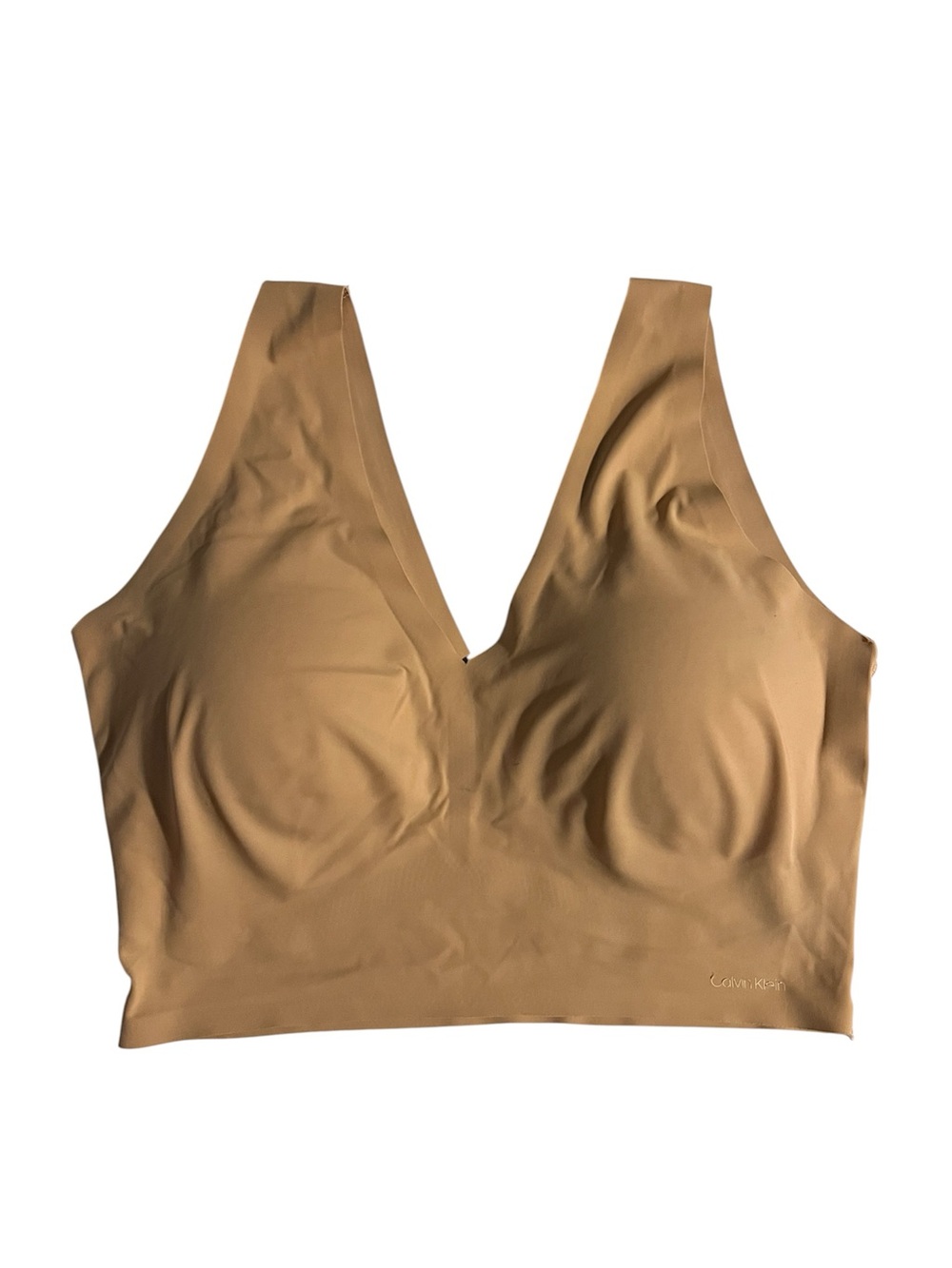Calvin Klein Invisibles Comfort Lightly Lined V-Neck Nude Bralette